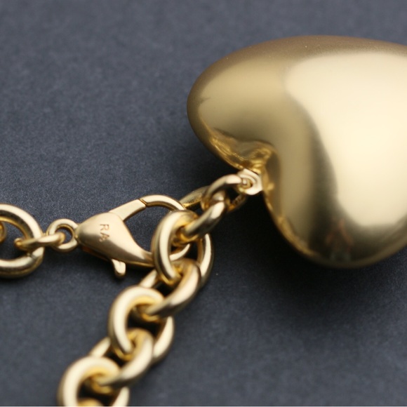 Roxanne Assoulin The Puffy Heart Necklace in Gold - Picture 7 of 7